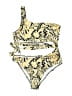 Unbranded Animal Print Gold One Piece Swimsuit Size L - photo 1
