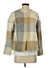 Zara Basic Plaid Gold Ivory Coat Size S - photo 1