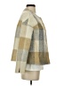 Zara Basic Plaid Gold Ivory Coat Size S - photo 4