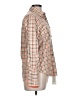 T.ba Houndstooth Orange Tan Long Sleeve Button-Down Shirt Size 12 - photo 4