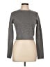 Alice + Olivia Metallic Gray Wool Pullover Sweater Size L - photo 1