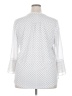 Charter Club 100% Polyester Polka Dots White 3/4 Sleeve Blouse Size XXL - photo 2