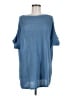 Peruvian Connection 100% Pima Cotton Blue Poncho Size Med - Lg - photo 1