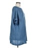 Peruvian Connection 100% Pima Cotton Blue Poncho Size Med - Lg - photo 4