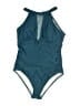 Unbranded Solid Teal One Piece Swimsuit Size M (estimated) - photo 1