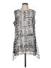 Fever 100% Polyester Silver Sleeveless Blouse Size L - photo 1