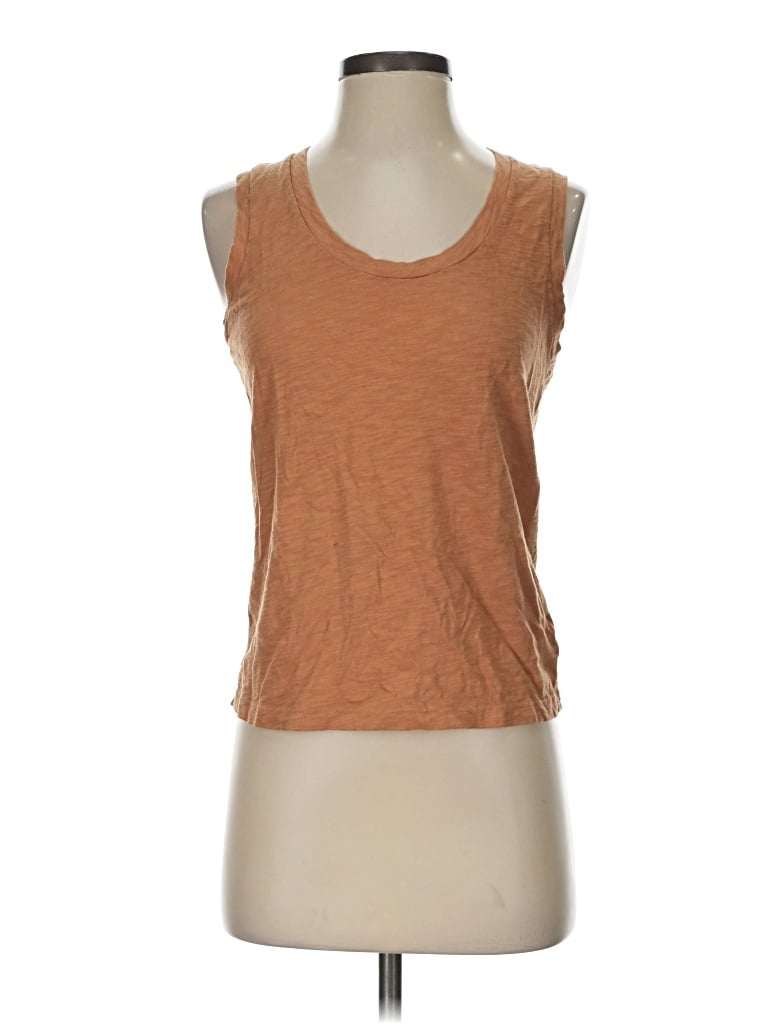 Click to view more detailed imagery on our partner's website Pre-owned Theory Sleeveless T-shirt In Brown