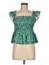 Assorted Brands Green Sleeveless Blouse Size M - photo 1