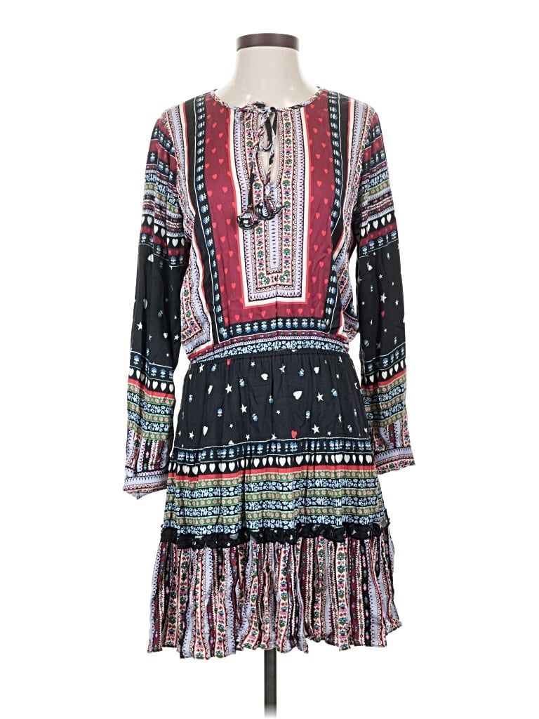 Pre-owned Hale Bob Casual Dress In Black
