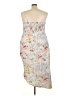 Cider Floral Blue Ivory Cocktail Dress Size 4X - photo 2