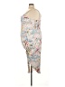 Cider Floral Blue Ivory Cocktail Dress Size 4X - photo 5