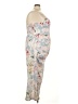 Cider Floral Blue Ivory Cocktail Dress Size 4X - photo 4