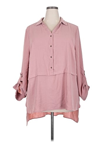 Charming Charlie 3/4 Sleeve Blouse (view 1)