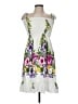 Assorted Brands Tropical White Cocktail Dress Size M (estimated) - photo 1