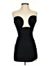 LEAU Solid Black Cocktail Dress Size XS - photo 1