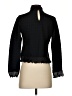 Blue Tassel Black Long Sleeve Blouse Size XS - photo 2