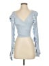 Tularosa Blue 3/4 Sleeve Blouse Size S - photo 1
