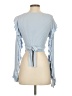 Tularosa Blue 3/4 Sleeve Blouse Size S - photo 2