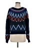 Sundry Chevron-herringbone Blue Pullover Sweater Size Sm (1) - photo 1