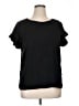 Max Studio Black Short Sleeve Top Size 1X - photo 1