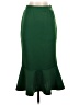 Shein 100% Polyester Solid Green Formal Skirt Size 4 - photo 1