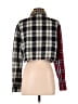 Unbranded Plaid Yellow Long Sleeve Blouse Size M - photo 2