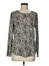 Chico's Animal Print Ivory Long Sleeve T-Shirt Size Med (1) - photo 1