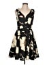 Maeve Print Black Cocktail Dress Size 12 - photo 1