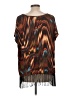 Cato Brown Short Sleeve Blouse Size L - photo 2