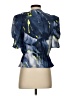 DKNY 100% Polyester Blue Short Sleeve Blouse Size XS - photo 2