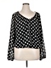 Evereve 100% Polyester Polka Dots Black 3/4 Sleeve Blouse Size XL - photo 1