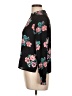 Unbranded Floral Black Long Sleeve Blouse Size L - photo 5