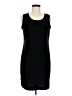 D.J. Summers Solid Black Casual Dress Size 8 (petite) - photo 1