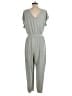 Express Solid Gray Jumpsuit Size M - photo 2
