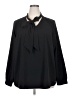Lane Bryant 100% Polyester Black Long Sleeve Blouse Size 18 - 20 Plus - photo 1