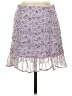 Sage the Label 100% Polyester Floral Purple Casual Skirt Size S - photo 1