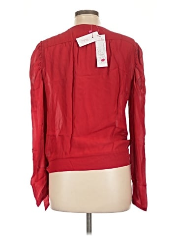 Parker Long Sleeve Silk Top (view 2)