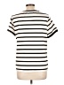 Unbranded Stripes Ivory Short Sleeve Turtleneck Size L (estimated) - photo 2