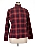 Eddie Bauer 100% Polyester Plaid Burgundy Turtleneck Sweater Size XL - photo 1