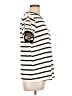 Unbranded Stripes Ivory Short Sleeve Turtleneck Size L (estimated) - photo 4