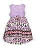 Rmla 100% Polyester Hearts Purple Dress Size 3T - photo 2