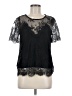 Lulus 100% Nylon Black Short Sleeve Top Size M - photo 1