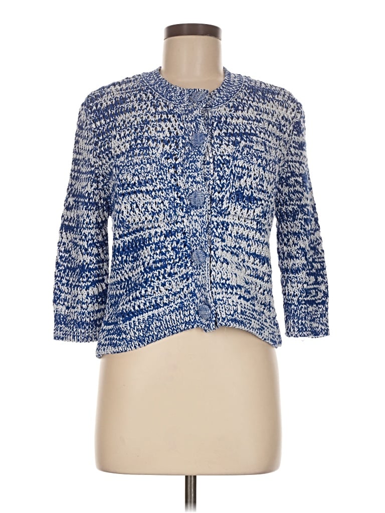 Pre-owned Zara Cardigan Sweater In Blue