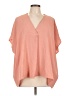 Entro 100% Polyester Pink Short Sleeve Blouse Size L - photo 1