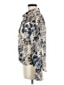 CAbi 100% Polyester Floral Silver Long Sleeve Blouse Size M - photo 5