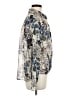 CAbi 100% Polyester Floral Silver Long Sleeve Blouse Size M - photo 4