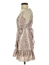 Audrey 3+1 Paisley Brown Cocktail Dress Size S - photo 5