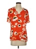Daniel Rainn 100% Polyester Orange Short Sleeve Blouse Size S - photo 1
