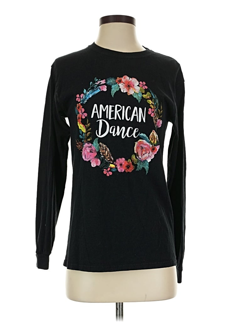 Pre-owned Gildan Long Sleeve T-shirt In Black