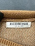 Ecowish Plaid Brown Turtleneck Sweater Size L - photo 4